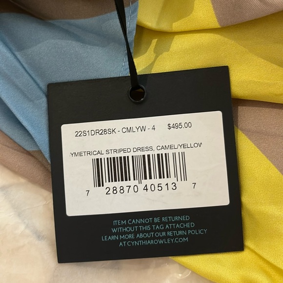 Cynthia Rowley New York Mila Silk Asymmetrical Dress - Picture 2 of 8